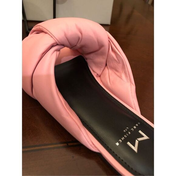 MARC FISHER - 🎉HP🎉 L Sz 5.5 “Ogalia” Pink Puffy Leather Slides. NEW IN BOX - Picture 4 of 16